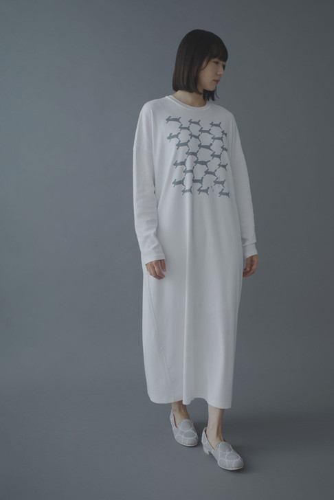 run run run Cut And Sew Dress minä perhonen neutraali AI8847