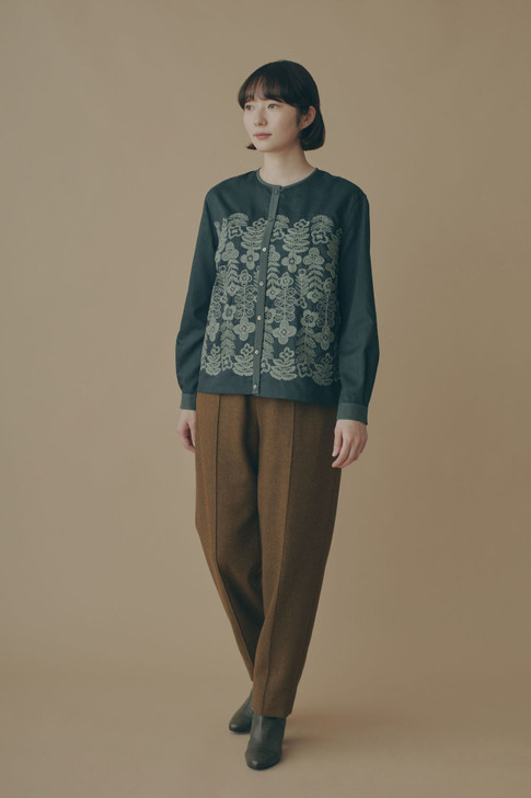 minä perhonen Tops Swing Garden Crew Neck Blouse 2025-26 A/W