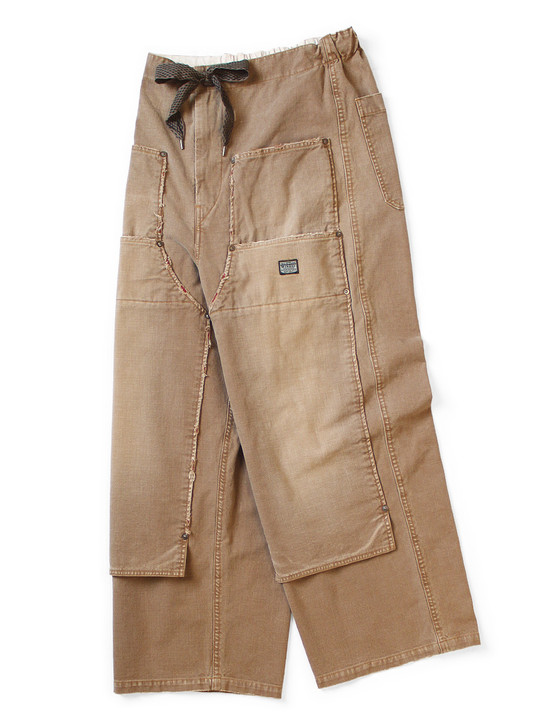 Canvas W Knee Easy Baggy Pants (HOBO Distressed) K2510LP125