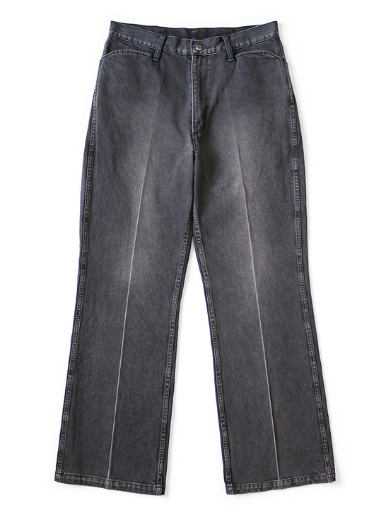 14Oz Black x Black Denim 5P Frisco (Center Pleats) K2510LP120