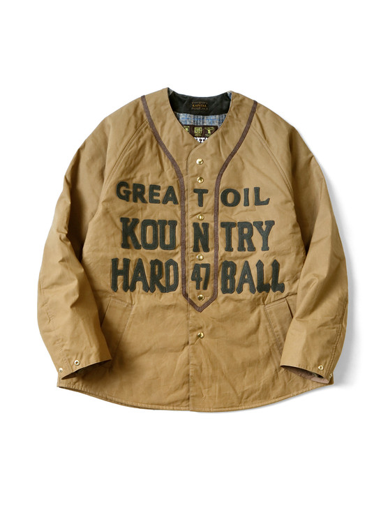 KAPITAL Jacket Cotton Weather Oil-Coated Baseball Blouson