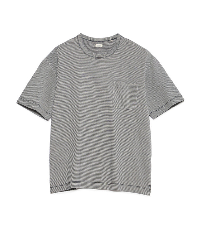 nanamica Micro Stripe Pocket Tee S25FH069 8507