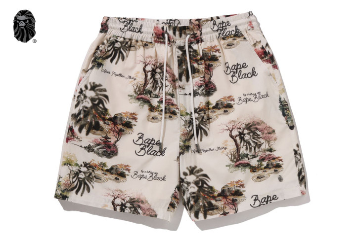 BAPE BLACK COLOR PRINT HAWAIIAN SET #2 1M20-153-302