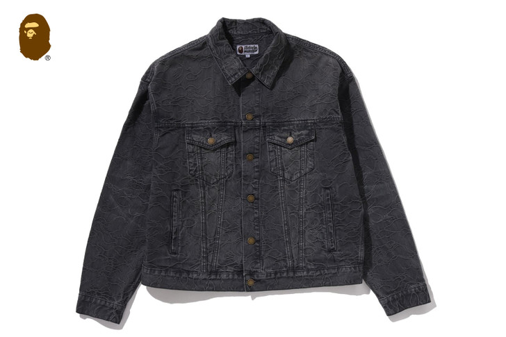LINE CAMO JACQUARD DENIM JACKET 1M20-140-308