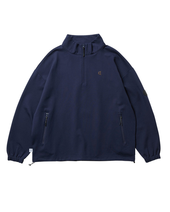 PUNCH HALF ZIP SWEAT - NAVY 10224313368890