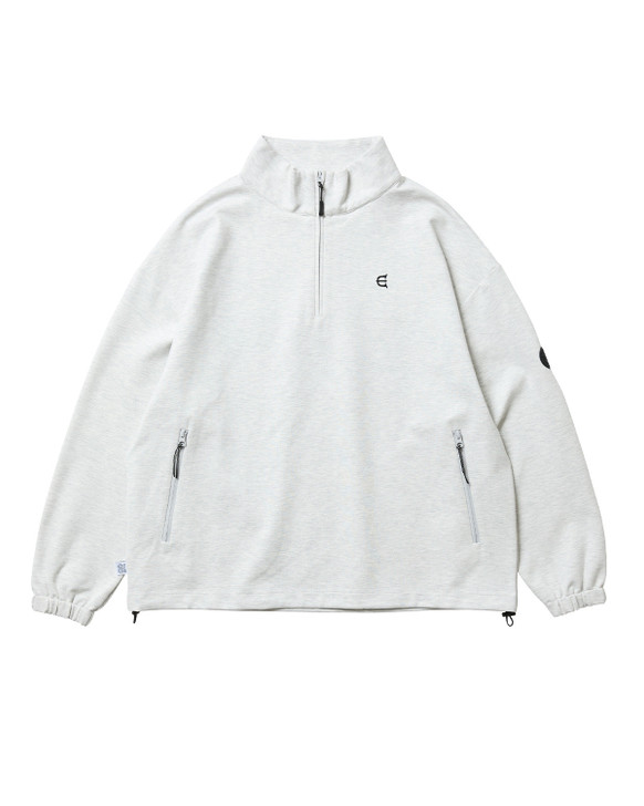 PUNCH HALF ZIP SWEAT - GREY 10224316580154