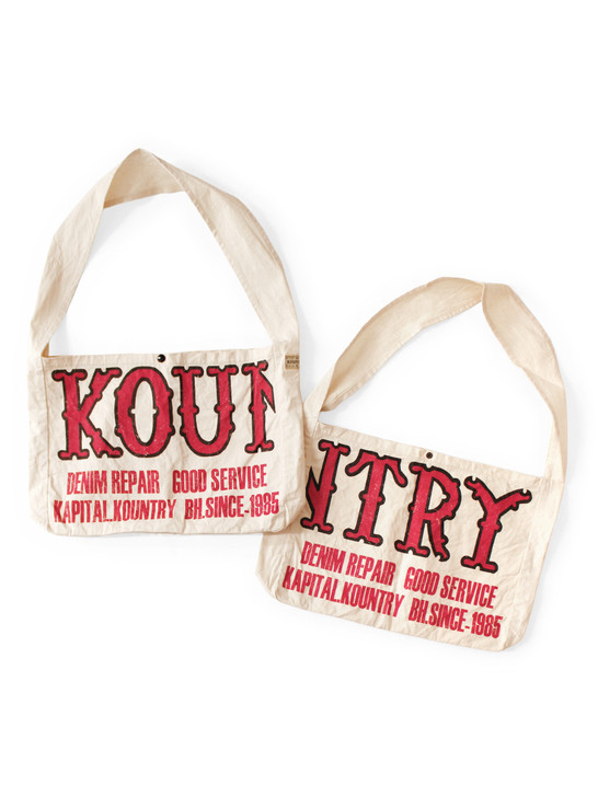 KAPITAL Bag Cotton Twill KOUNTRY FACTORY BOOK BAG