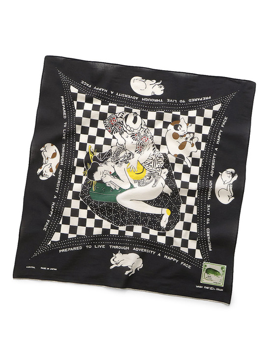 fastcolor Selvedge Bandana (RAINBOWY NO WOMAN NO CRY) EK-1539BAA