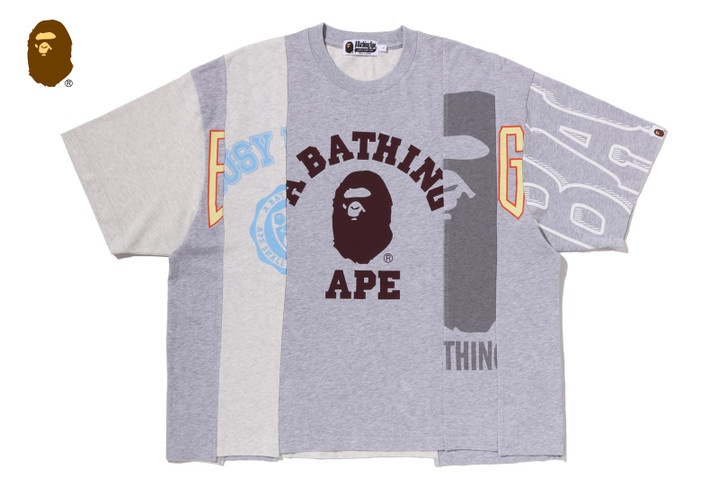 UPCYCLED MULTI LOGO CROPPED FIT TEE 1M30-109-318