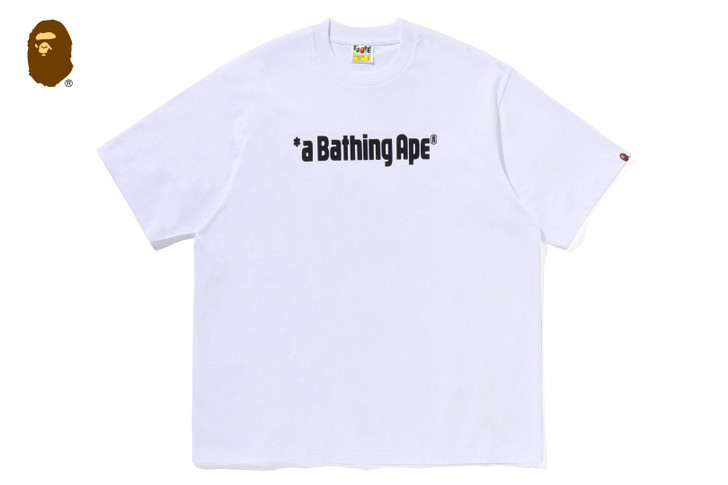A BATHING APE LOGO RELAXED FIT TEE 1M30-110-329
