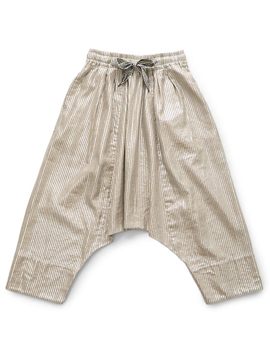 Linen Glitter Phillies Stripe Sarouel Easy Pants K2604LP138
