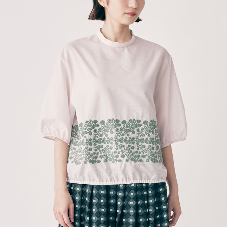 floraleaf Gathered Blouse ADS1382S