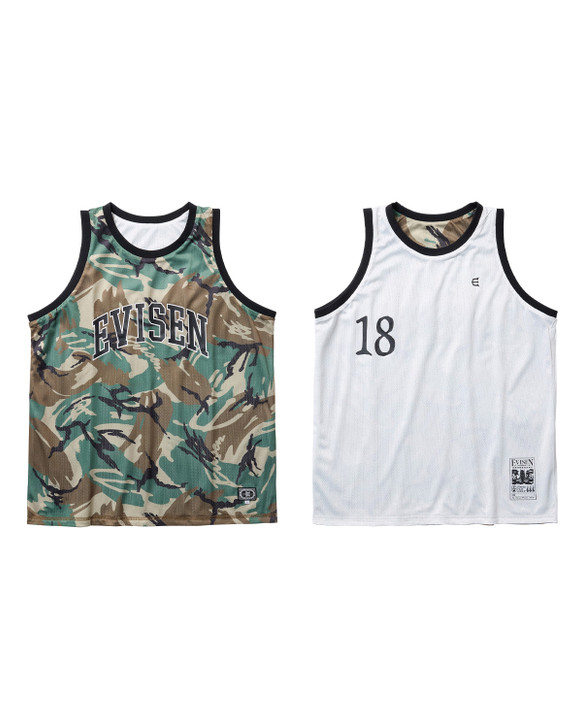 OHAKO CAMO MESH TANK - WHITE / CAMO 10337379123514