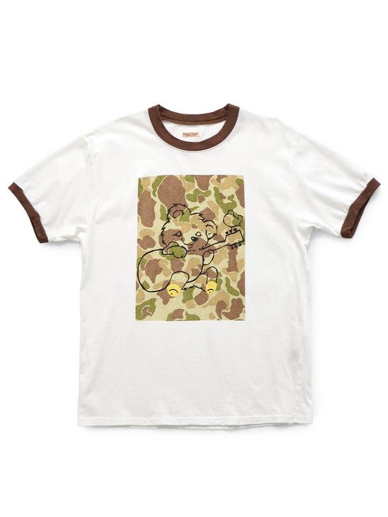 20/- Jersey Ringer T-shirt (Camouflage Little Bear & Harmony Print) K2605SC202