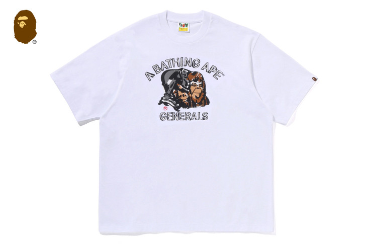 APE GENERAL HAND DRAWN RELAXED FIT TEE 1M80-110-313