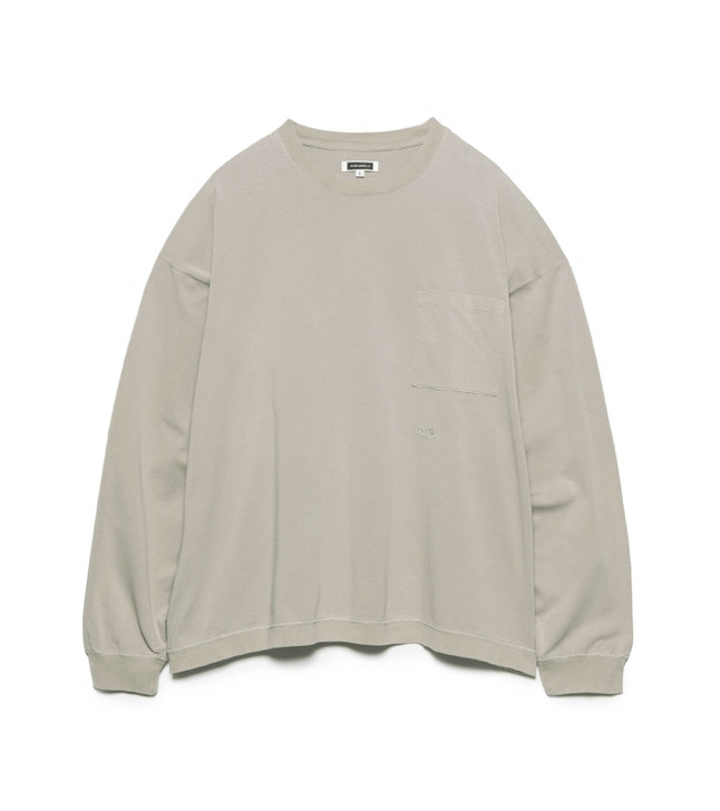 nanamica OOAL Long Sleeve Pocket Tee S26FT022 8750