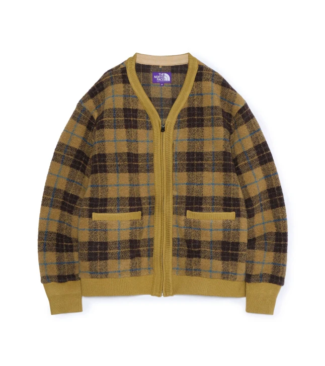 THE NORTH FACE Purple Label PLAS Plaid Fleece Field Cardigan N26FA047 8902