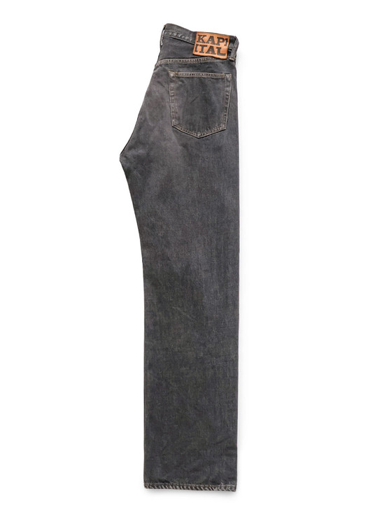 14Oz Black Denim 5-Pocket Monkey TH (Zip Closure) K2604LP113