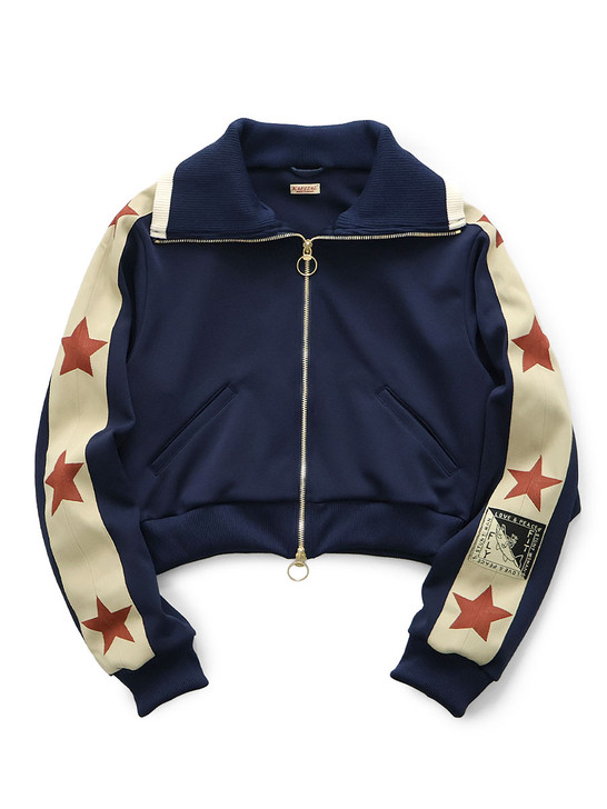 Smooth Jersey Cropped Track Jacket (Betsy Ross) K2604LC123