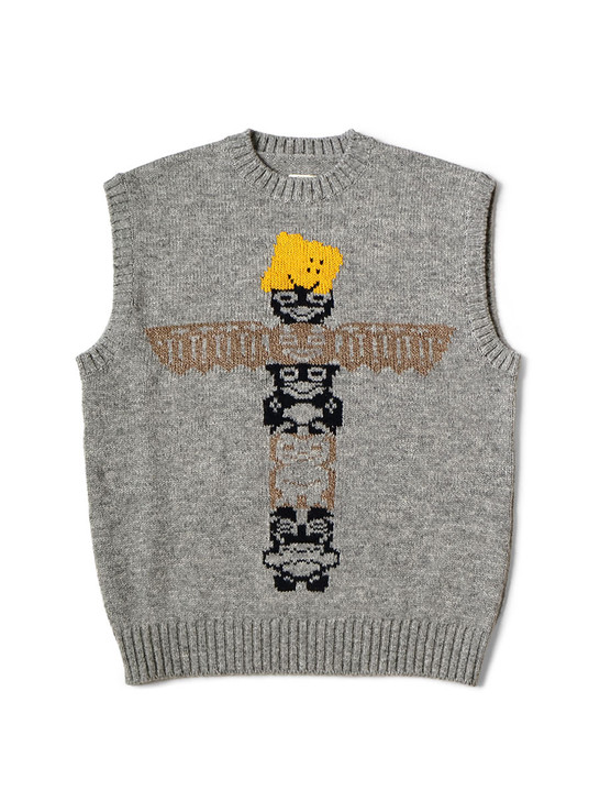 5G Wool Peckish Totem Pole Vest K2510KN090