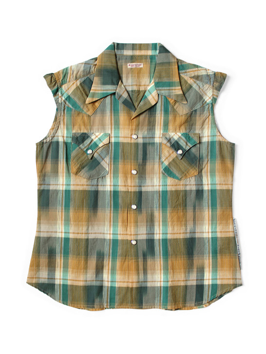Ikat Check Lovely Western Shirt K2504SS811