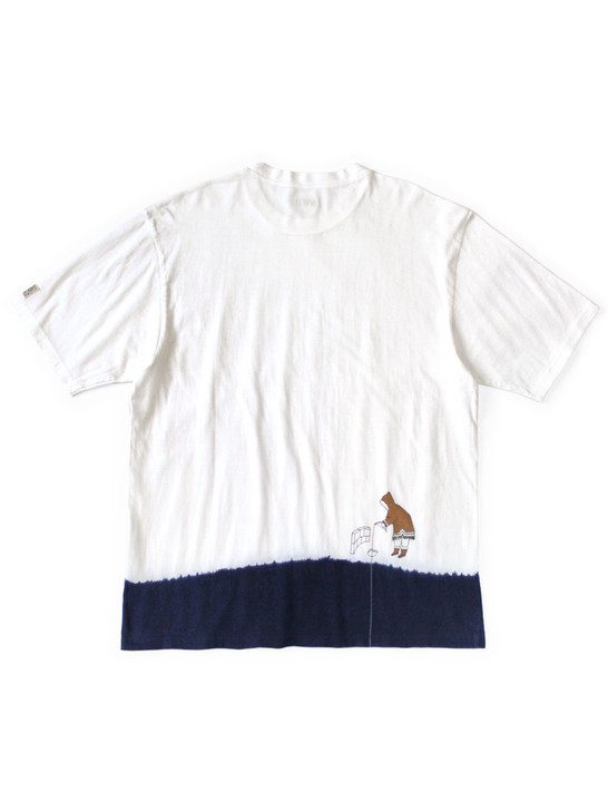 20/- Jersey IDG Hand-Dyed Crew Neck T-Shirt (Ice Fishing SHALLOW Print) K2509SC029