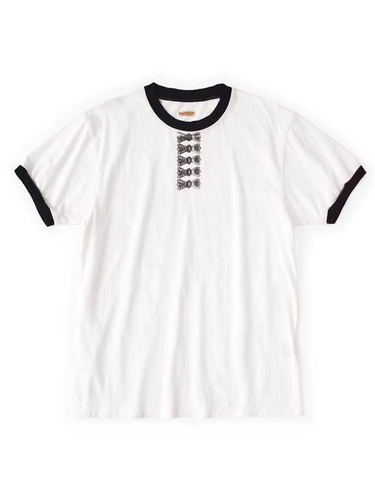20/- Tenjiku Ringer T-shirt (Butterfly Concho Print) K2604SC133