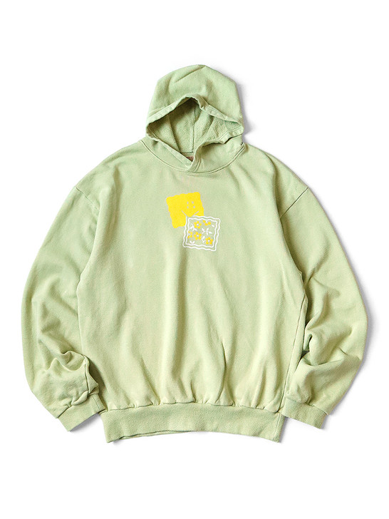 30/- French Terry Hooded Sweatshirt (PECKISH RAINBOWY Print) K2309LC018