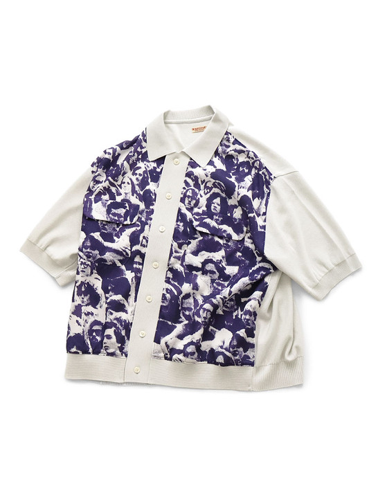 Knit x Rayon Polo Shirt (Festival Print) K2606KN803