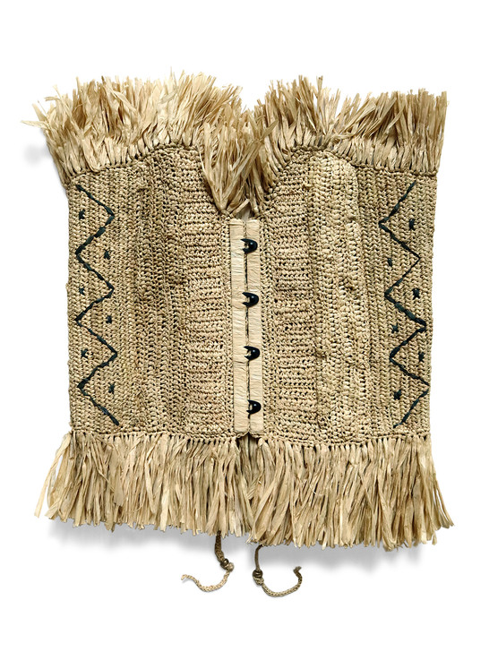 Raffia Basket Fringe Corset K2303SJ038