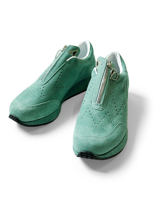 Suede Zip-Up Sparrow Sneakers K2305XG531