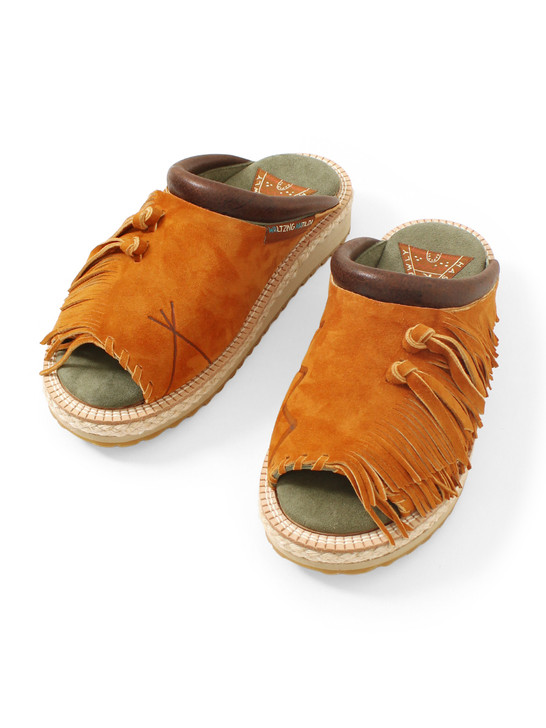 Deer Leather Pueblo Rain Clog Sandals K2604XG536