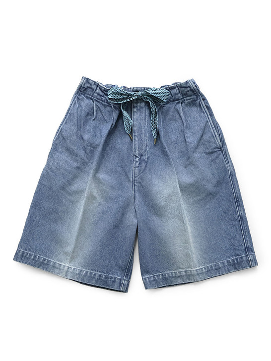 14Oz Denim Easy Short Trousers (Center Pleat) K2606SP230