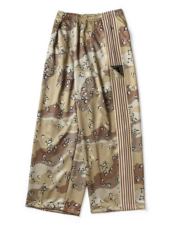 KAPITAL Pants Smooth Jersey Chocolate Chip Camouflage Baggy Track