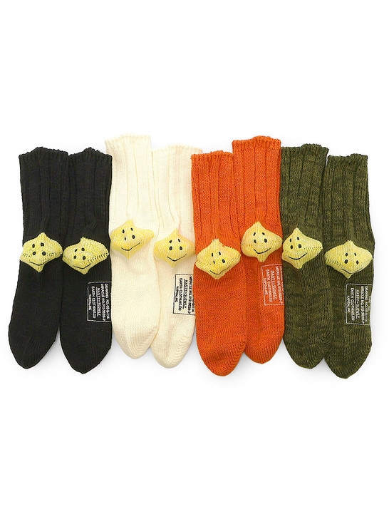 56 Pairs MA-1 RAINBOWY HAPPY HEEL Socks EK-1582XSB