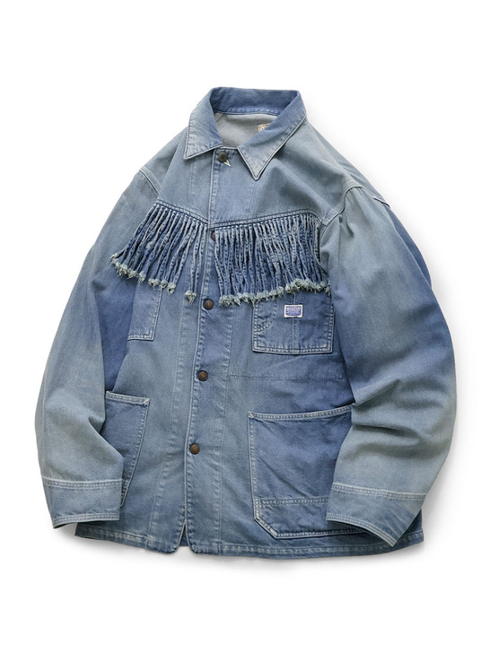 11.5Oz Denim Fringe Coveralls K2509LJ038