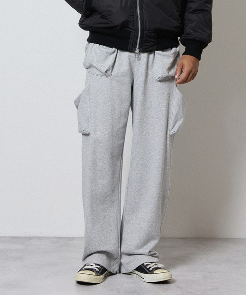 FIRM COTTON LIGHT SHORT PILE 6 POCKET EASY SWEAT PANTS / Firm Cotton Light Mini French Terry Box-Type 6-Pocket Easy Sweatpants F26GNC009