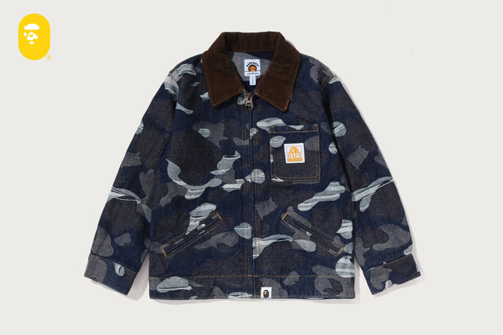 CAMO JACQUARD DENIM JACKET 1M80-340-005