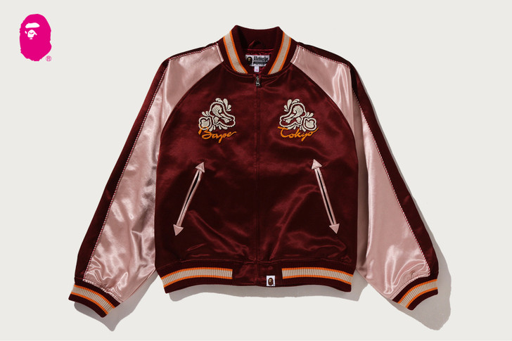 PAISLEY PATTERN APE HEAD SOUVENIR JACKET 1M80-240-308