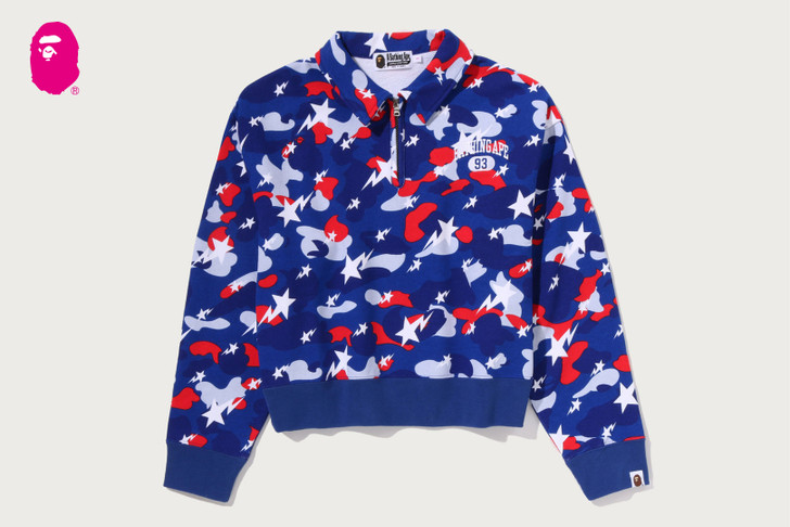 STA STRIKE CAMO POLO CROPPED CREWNECK SWEATSHIRT 1M80-213-306