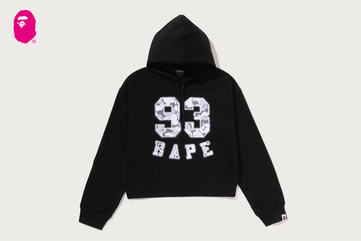 CAMO LACE PATCH BOXY CROPPED PULLOVER HOODIE 1M80-214-305
