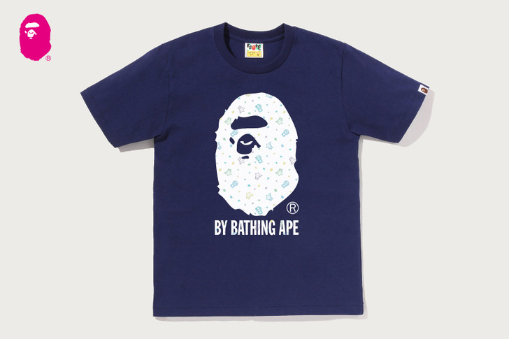 LISA MILO STA PATTERN BY BATHING APE TEE 1M80-210-029