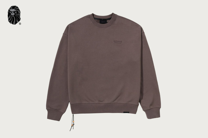 BAPE BLACK PAISLEY EMB CREWNECK SWEATSHIRT 1M70-113-304