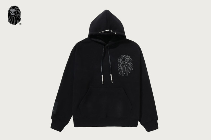 BAPE BLACK JADESTONE ORNAMENT HOODIE 1M70-114-301