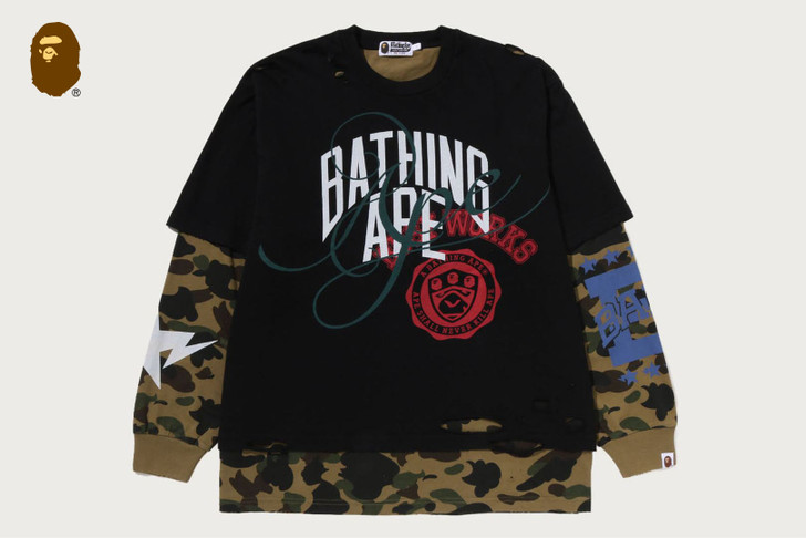 DESTROYED MULTI LOGO 2 IN 1 RELAXED FIT LS TEE 1M80-111-315