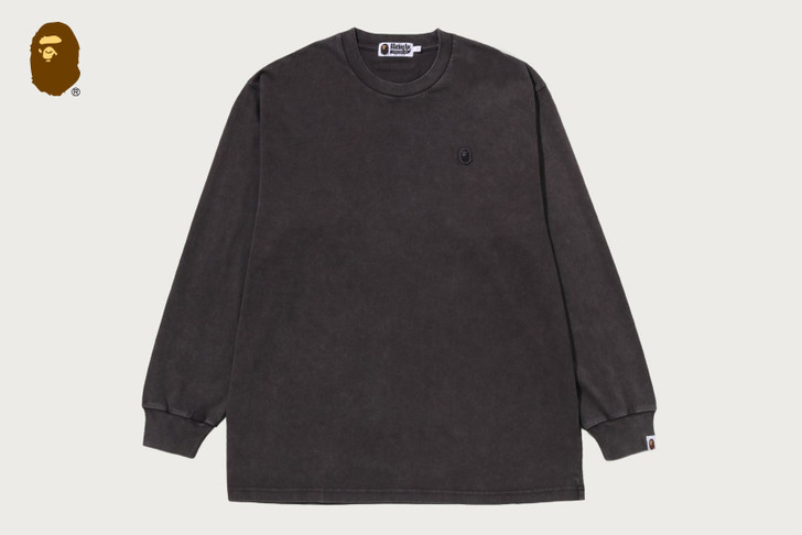 GARMENT DYED ONE POINT RELAXED FIT LS TEE 1M80-111-302