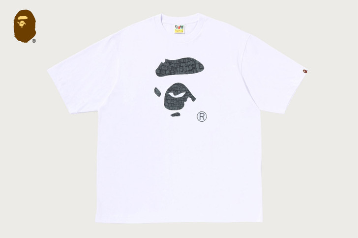 CROC PATTERN APE FACE RELAXED FIT TEE 1M80-110-348