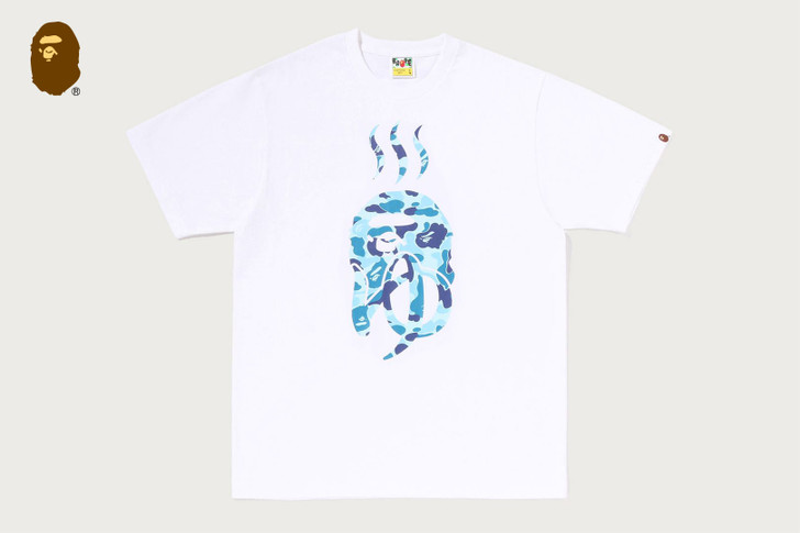 BAPE SENTO ABC CAMO LOGO TEE 1M72-110-018