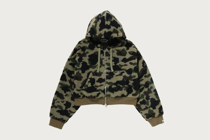 1ST CAMO BOXY CROPPED HOODIE JACKET 1M80-240-302
