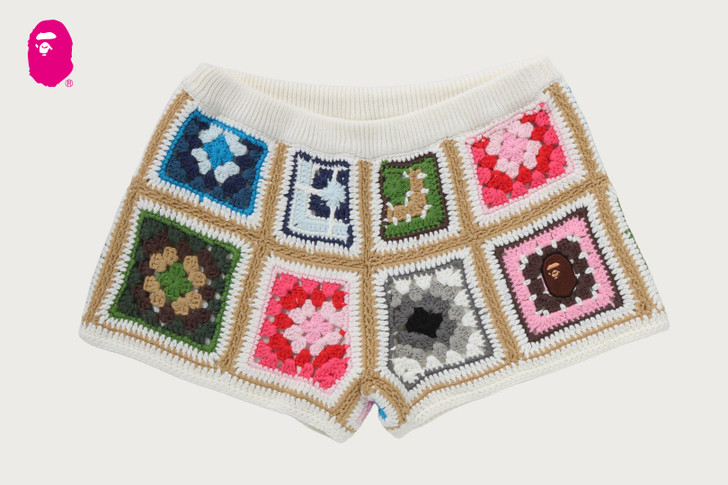 APE HEAD ONE POINT CROCHET SHORTS 1M80-253-309